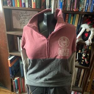 Victoria’s Secret color block XS jersey pullover cozy sweatshirt